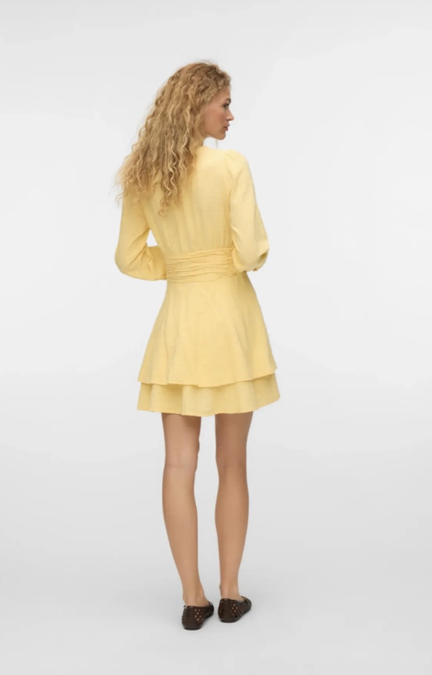Polly la short dress gul - Image 2