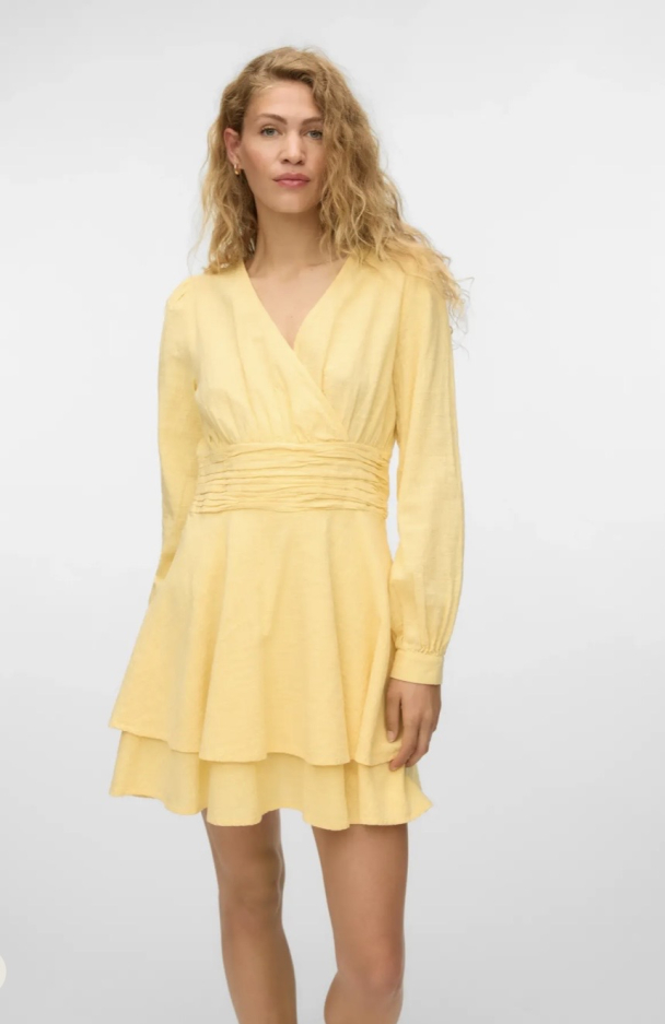 Polly la short dress gul - Image 1