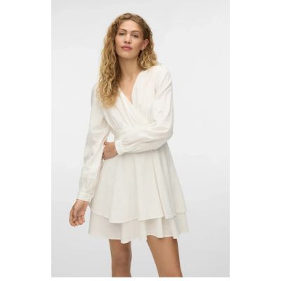 Polly ls short dress white