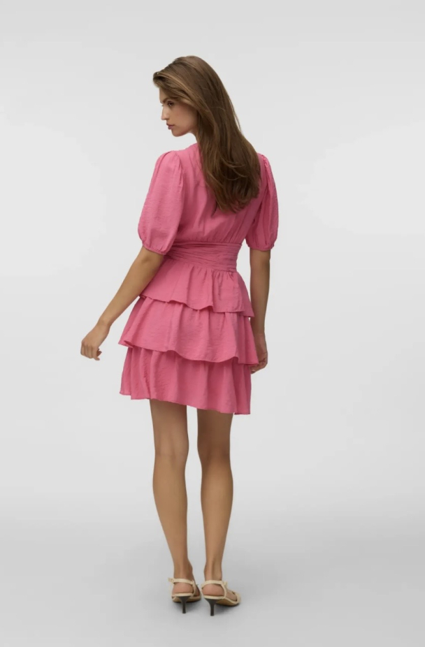 LISE 2/4 V-NECK SHORT DRESS - Image 2
