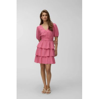 LISE 2/4 V-NECK SHORT DRESS