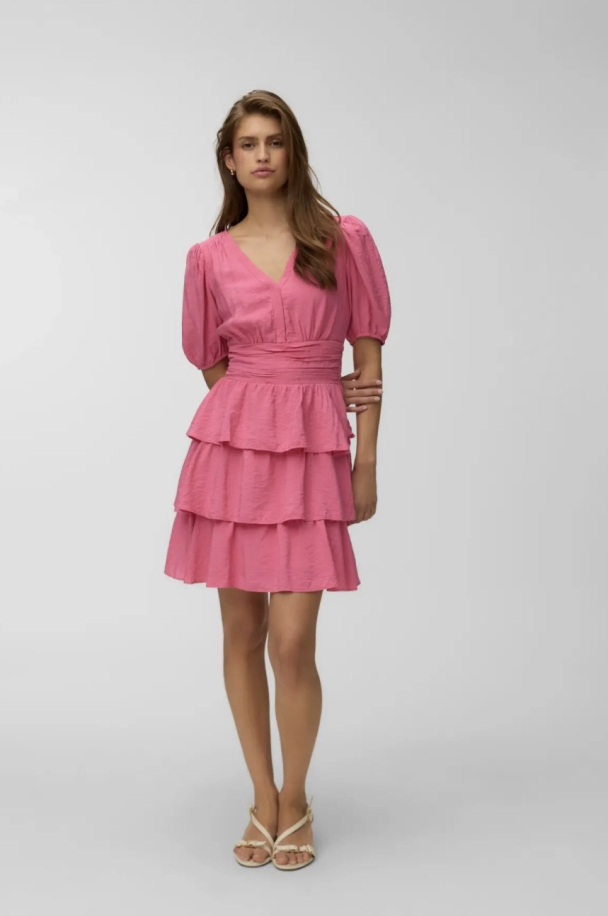 LISE 2/4 V-NECK SHORT DRESS - Image 1