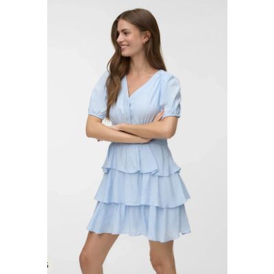 LISE 2/4 V-NECK SHORT DRESS