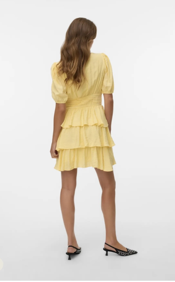 LISE 2/4 V-NECK SHORT DRESS - Image 2