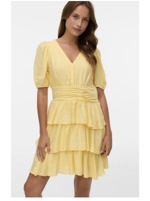 LISE 2/4 V-NECK SHORT DRESS