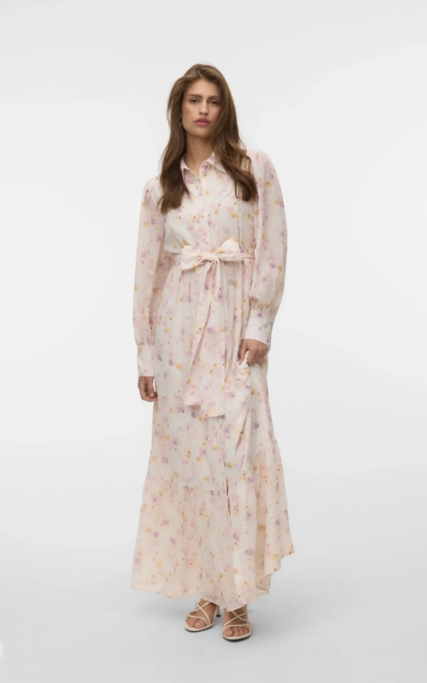 TALIHA LS ANKLE SHIRT DRESS - Image 1
