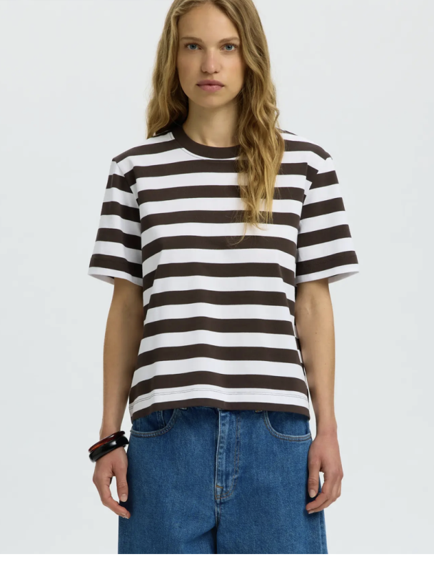 Essential - Striped Boxy  Tee -  Delicioso - Image 2