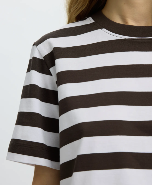 Essential - Striped Boxy  Tee -  Delicioso - Image 3