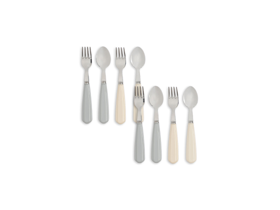 Bestikk 8pk, Creme / Onyx - Konges Sl&oslash;jd