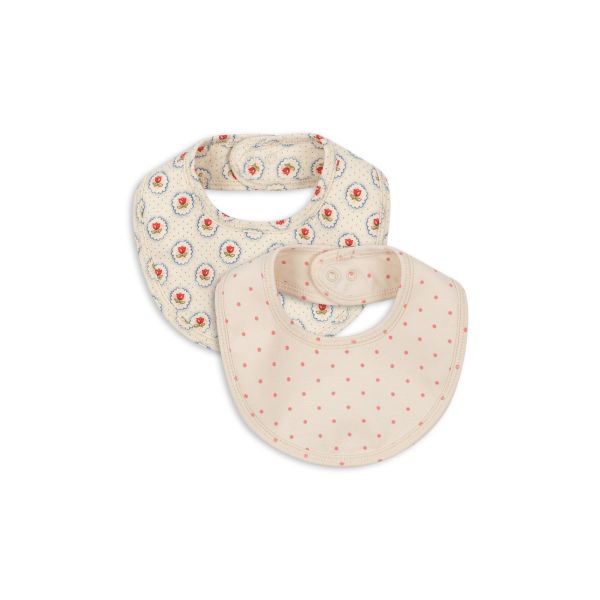 Basic Bibs 2pk, Pirouette Dot - Konges Sl&oslash;jd