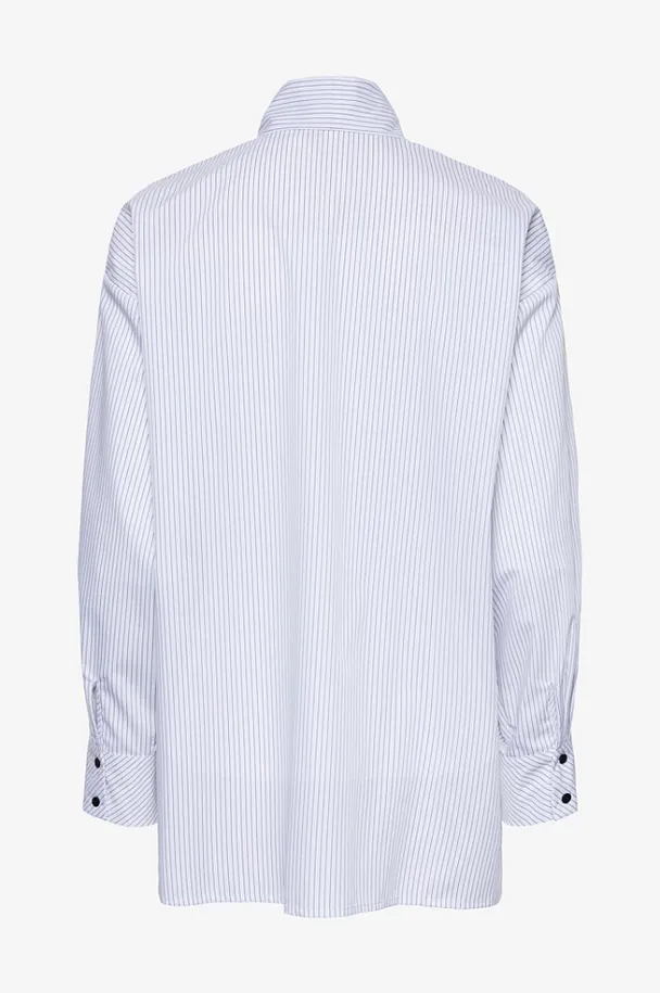 Loma Stripe Shirt - Star White/Black - Image 2