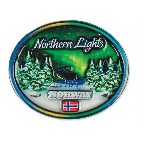 Magnet, Nordlys og elg, metallic
