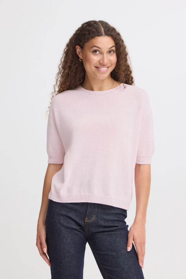 SBXtikka strikket pullover, rosa - Image 1