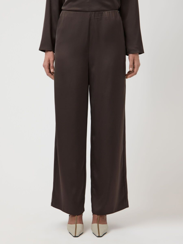 Pella Wide Pants - Chocolate Brown - Image 2