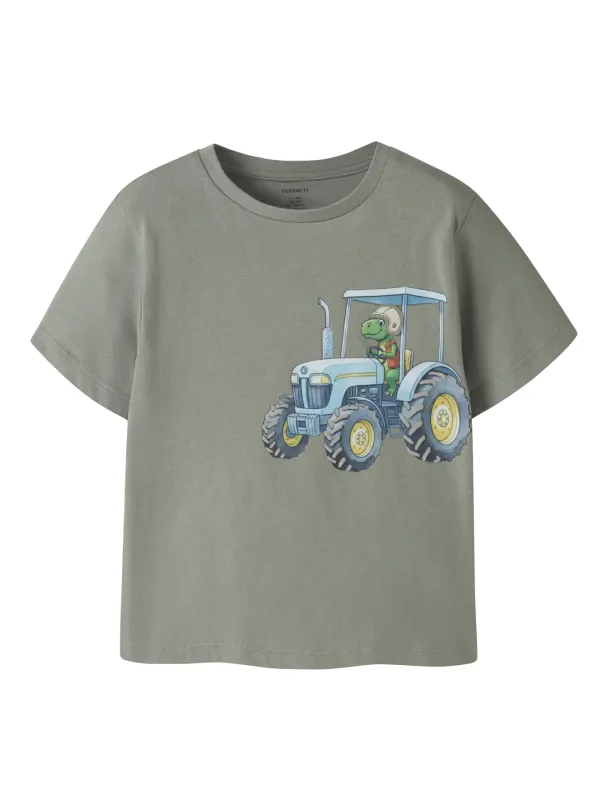 NMMkalle T-skjorte Traktor Dinosaur - Image 1