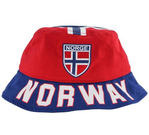 Bøttehatt Norge, Bucket Hat med Norsk Flagg 