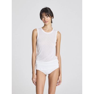 Alberte S´less Silk Top White