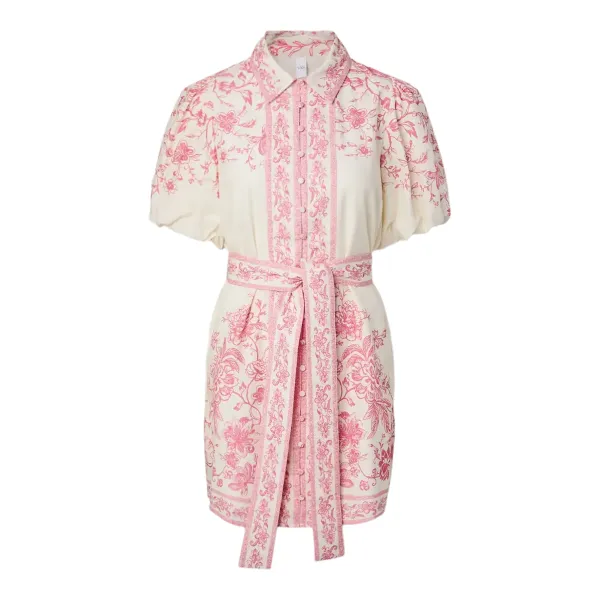 Coralina 2/4 Shirt Dress - Coralina Print 