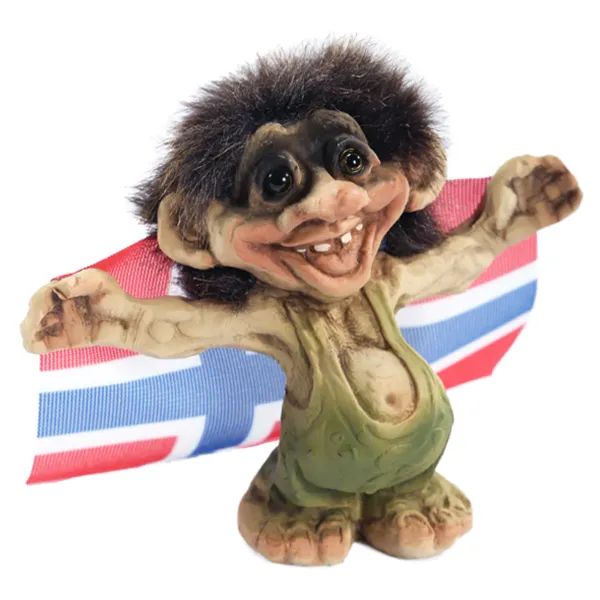 Troll holder Norsk flagg
