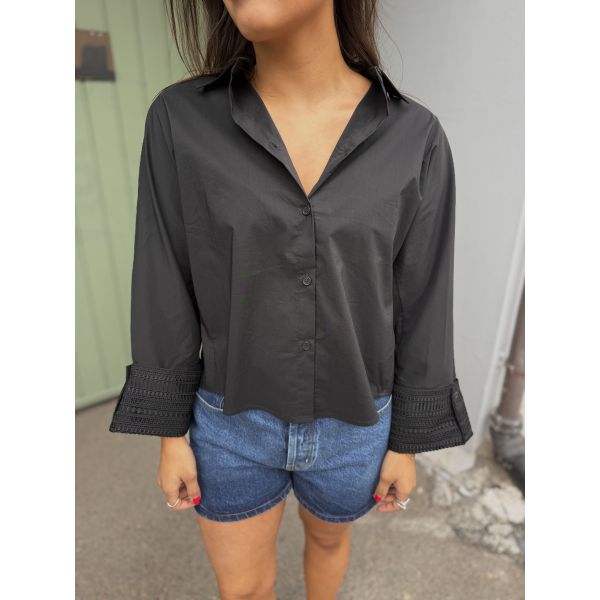 Atari Lace Shirt - Black