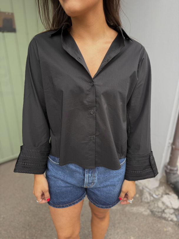 Atari Lace Shirt - Black - Image 1