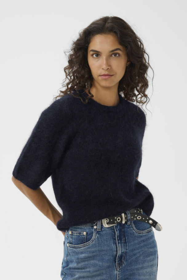 Debbie Tee - Navy Melange  - Image 1