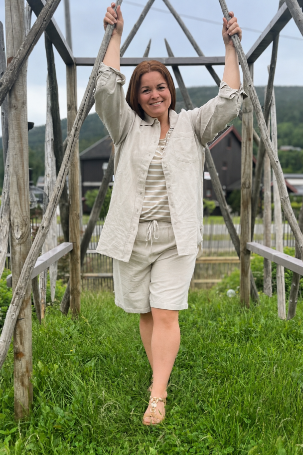 Marc Lauge Milla skjorte i linblanding - Image 1