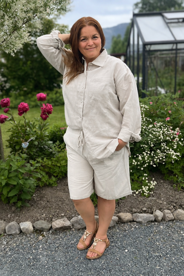 Marc Lauge Milla skjorte i linblanding - Image 3