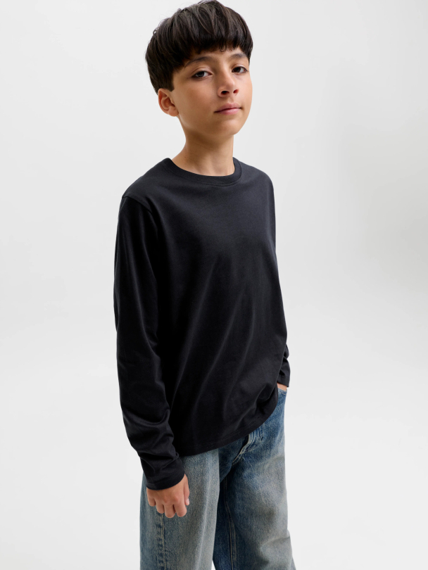 JJEORGANIC RLX TEE LS O-NECK NOOS JNR - Image 4