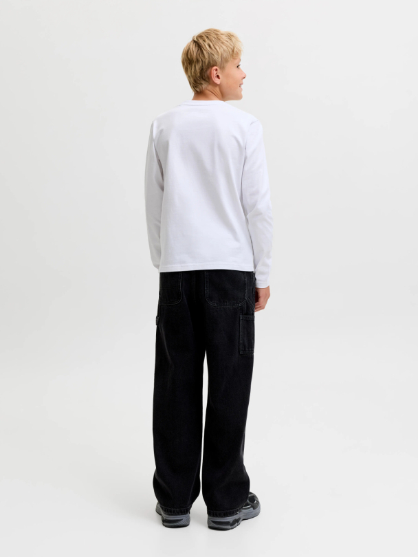 JJEORGANIC RLX TEE LS O-NECK NOOS JNR - Image 2