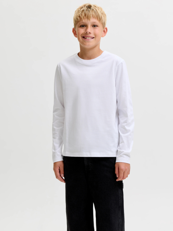 JJEORGANIC RLX TEE LS O-NECK NOOS JNR - Image 4