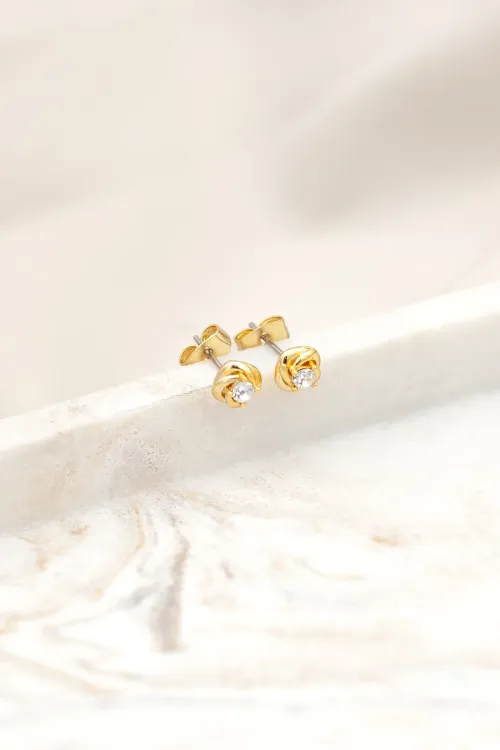 Crystal Knot Earrings