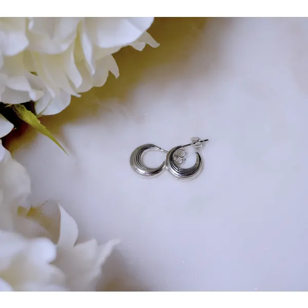 Bethany Petite Earrings Silver