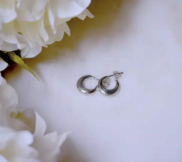 Bethany Petite Earrings Silver