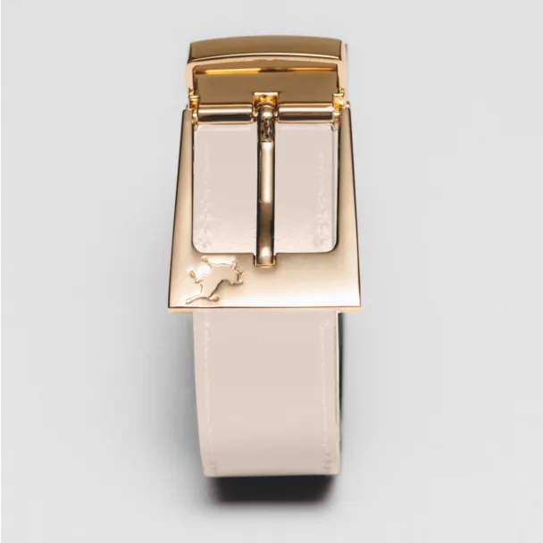 Ember Leather Belt Gold - Ecru/Camel  - Image 2