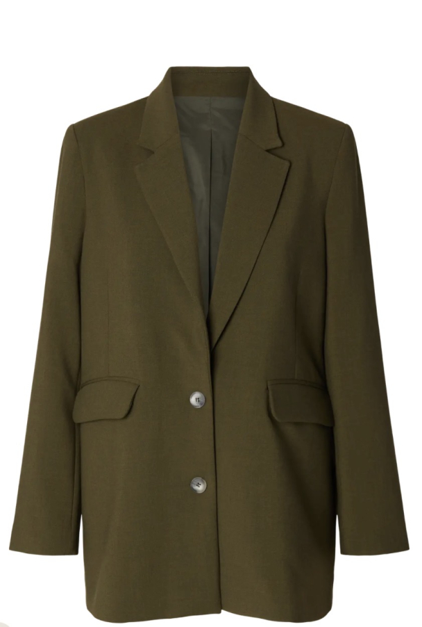 Rita Relaxed Blazer - Fir Green - Image 2
