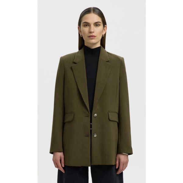 Rita Relaxed Blazer - Fir Green