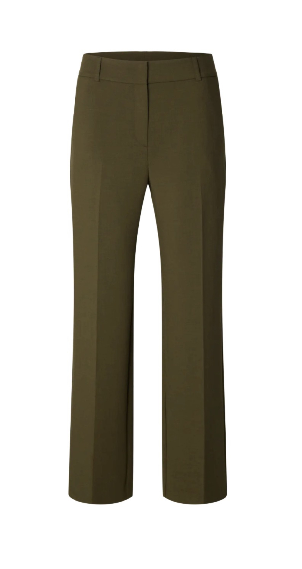 Rita Wide Pant - Fir Green - Image 2