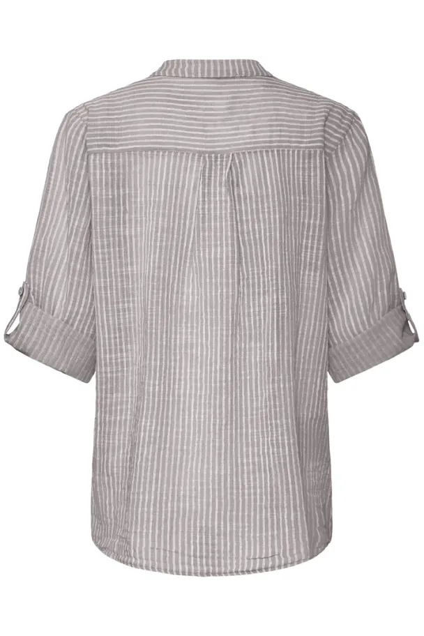 SBXAlexa stripet bluse, grå - Image 2