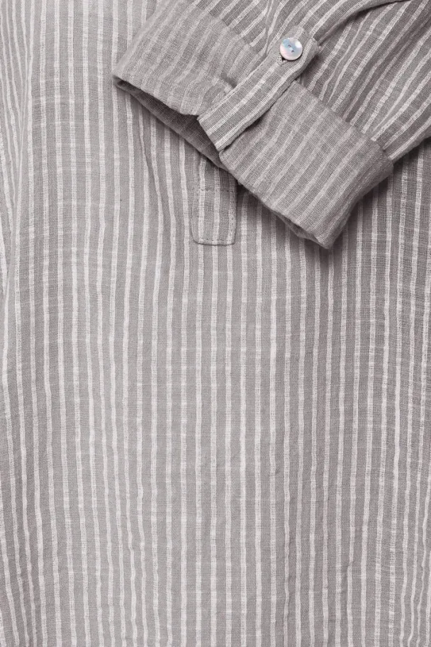 SBXAlexa stripet bluse, grå - Image 3
