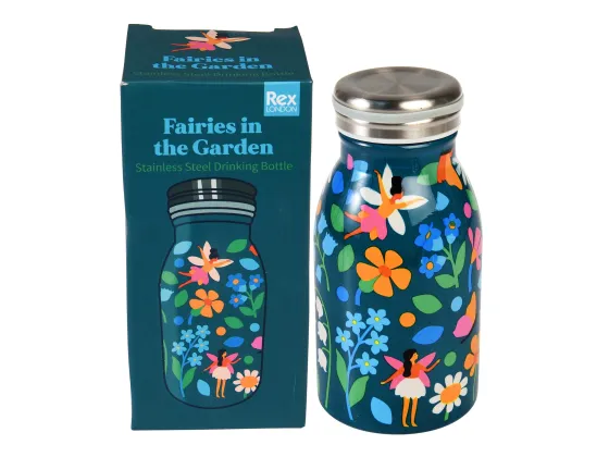 Drikkeflaske i st&aring;l - Fairy Garden