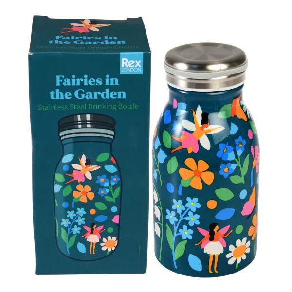 Drikkeflaske i st&aring;l - Fairy Garden