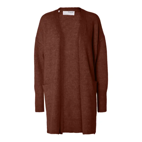Lulu Long Cardigan Cherry