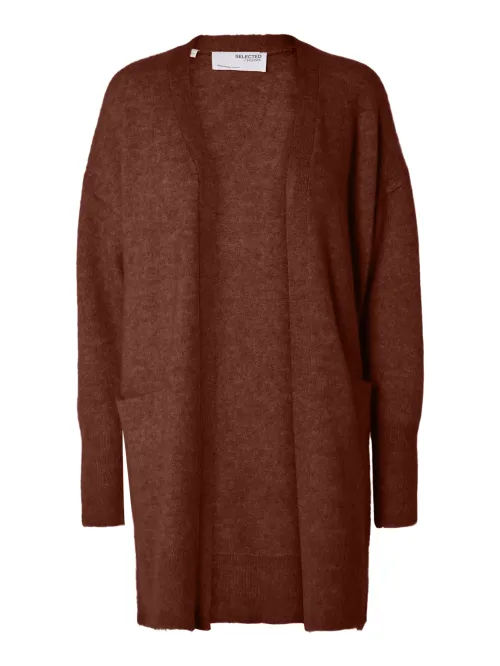 Lulu Long Cardigan Cherry