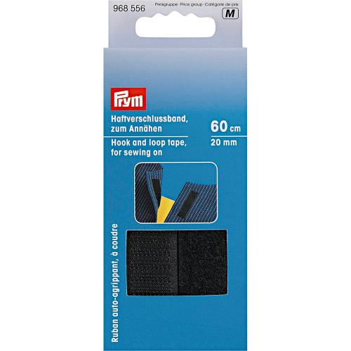 Prym Borrelås for sying – Sort – 20mm x 0,6m