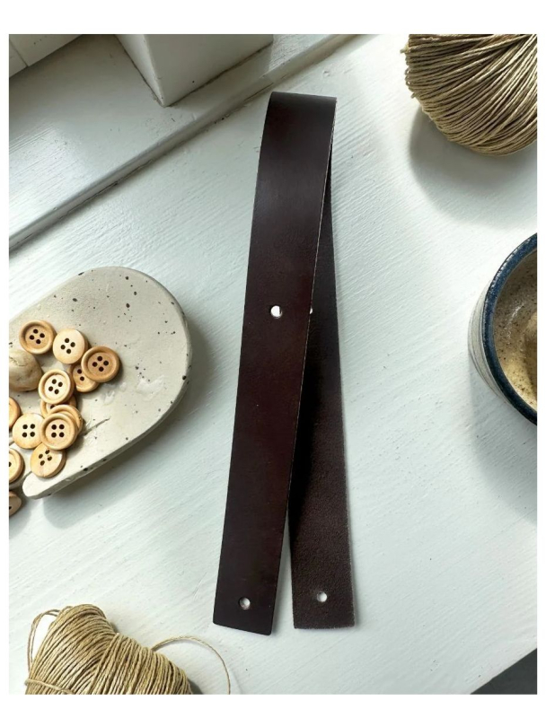 Leatherstraps for Juno Bag - mørk brun