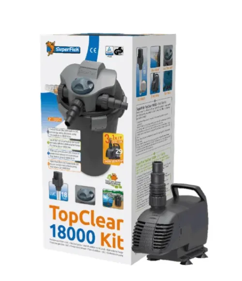 TopClear 18000 trykkfiltersett med Pumpe og UV-C