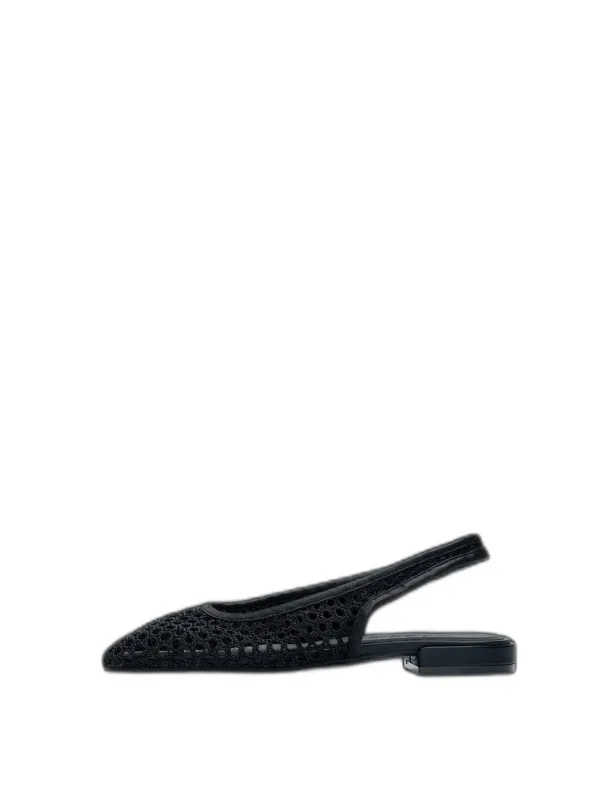 Michelle Braided Slingback - Black  - Image 1