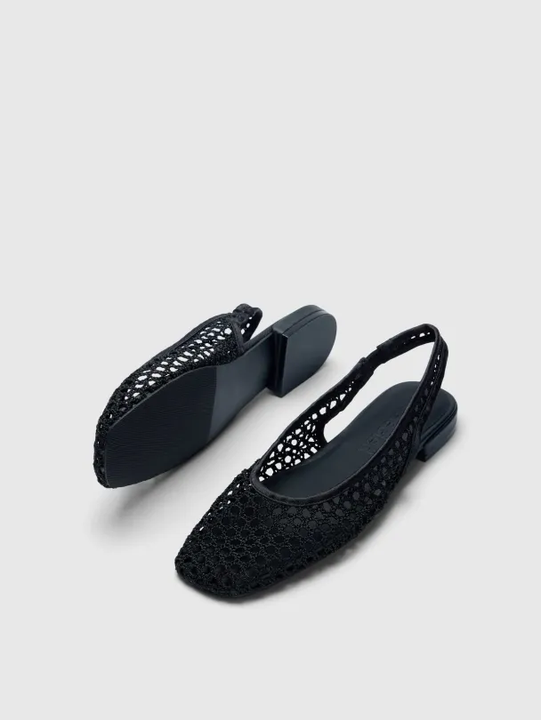 Michelle Braided Slingback - Black  - Image 2
