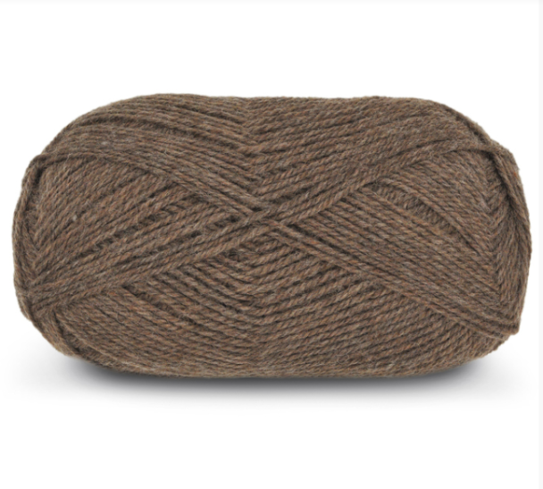 Ren Baby Ull - 108 - Mørk Brun Melert - Image 3